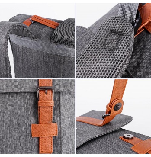 Canvas Backpack With 15.6 Laptop Compartment