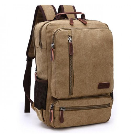 Mens Canvas 15.6 Laptop Backpack