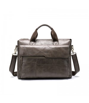 Leather Messenger Bag for 15 inch Laptop