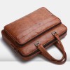 Leather Messenger Bag 15 inch Laptop