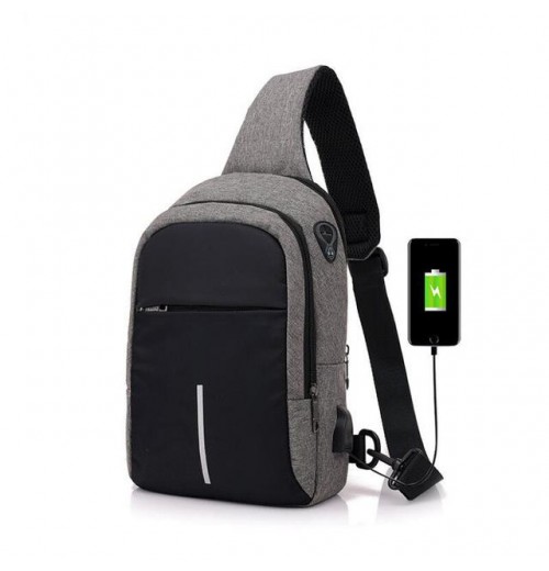 Sling Cross Body Bag With USB Charging Port